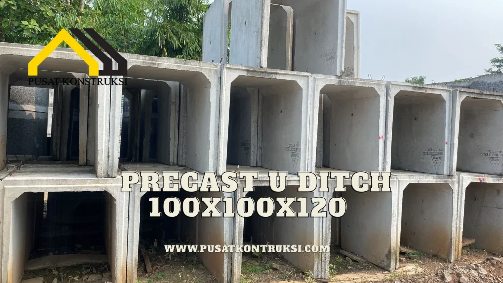 Precast U Ditch 100x100x120
