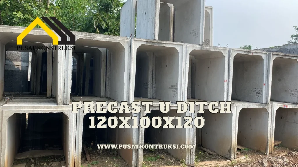 Precast U Ditch 120x100x120