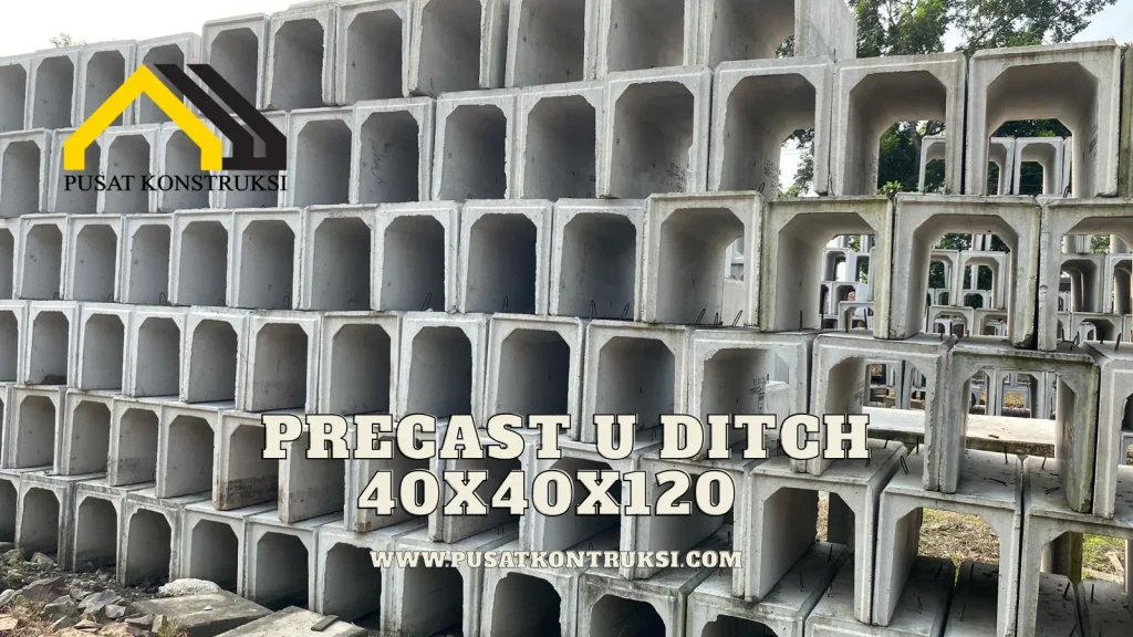 Precast U Ditch 40x40x120