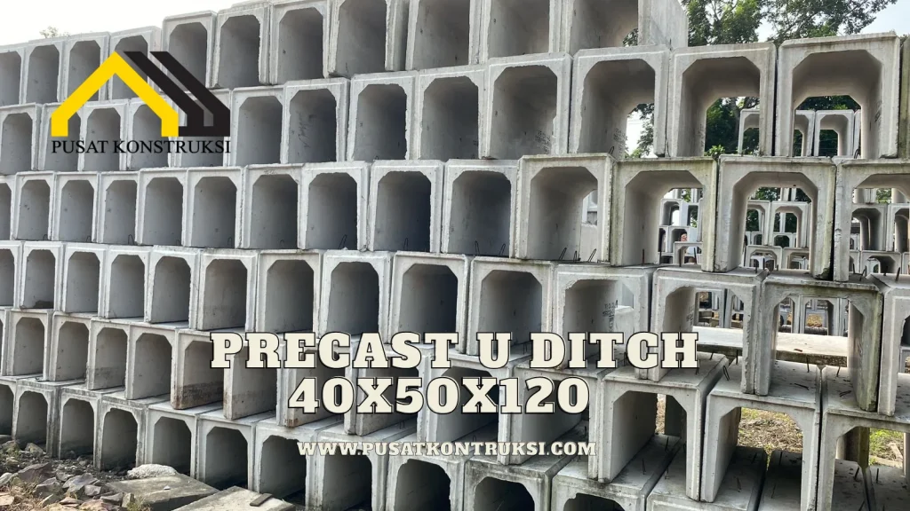 Precast U Ditch 40x50x120