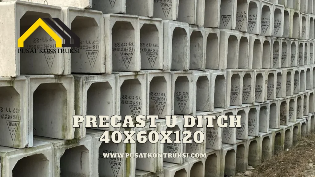 Precast U Ditch 40x60x120