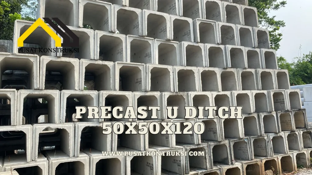 Precast U Ditch 50x50x120